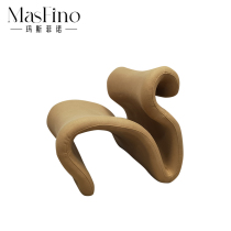 Masfino Nordic modern creative designer Irregularly Curved Casual Chair Living Room Children Chair-like board room furniture