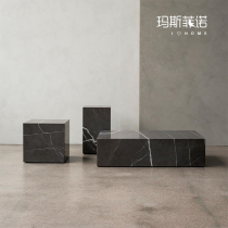 MSFN Nordic minimalist marble Cube tea table Modern Living room Bedroom edge a few beds Head cabinet showroom showroom