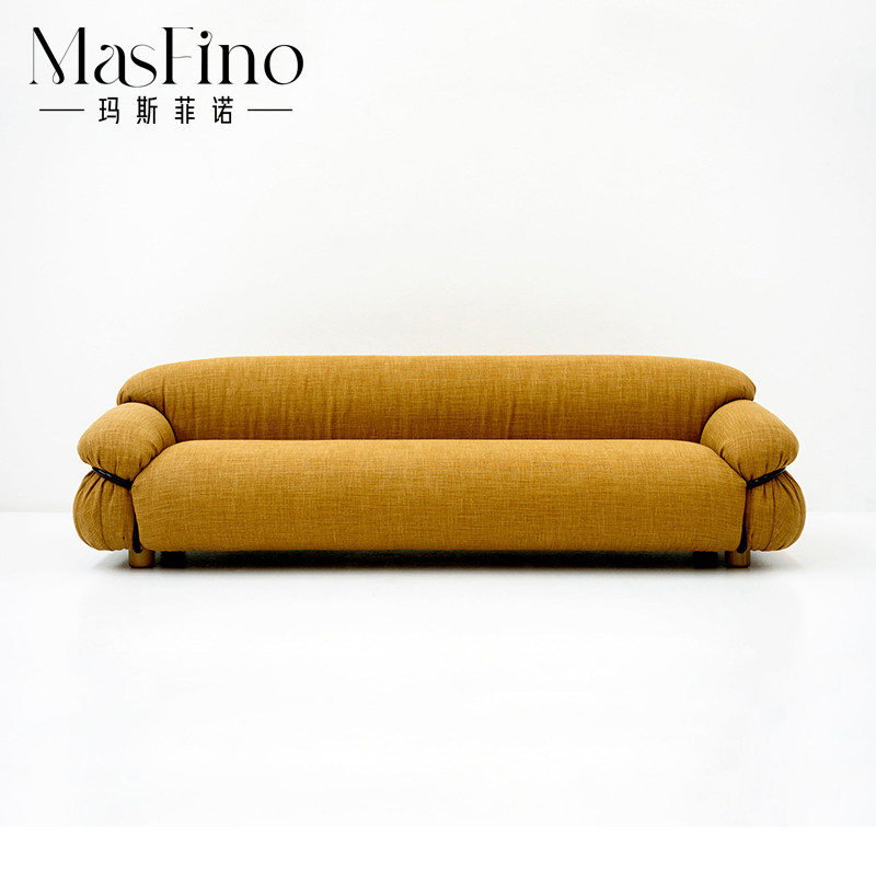 Masfino Italian Direct Fabric Sofa Middle Ancient Sesann Single-Person Sofa Chair Leisure Chair Living Room