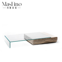 Masfino Modern Designer Creative Marble SILENT LIMESTONE SQUARE TEA TABLE DWARF TEA TABLE LIVING ROOM VILLA