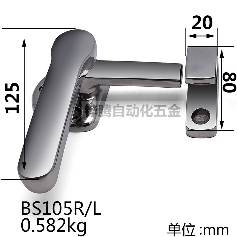 304 stainless steel rotating tight door buckle hand lock the more tightly closed door handle vacuum box stainless steel handle