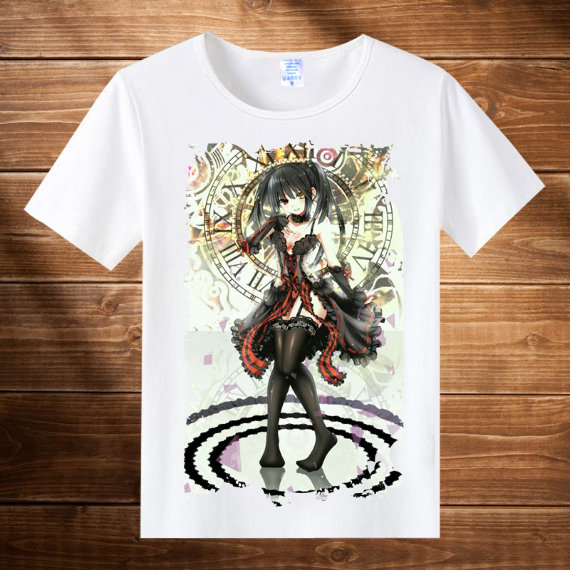 Hẹn hò chiến đấu lớn T-Shirt năm con sông road bốn series là mười hương phim hoạt hình anime xung quanh quần áo nam giới và phụ nữ vòng cổ ngắn tay áo hình dán sticker
