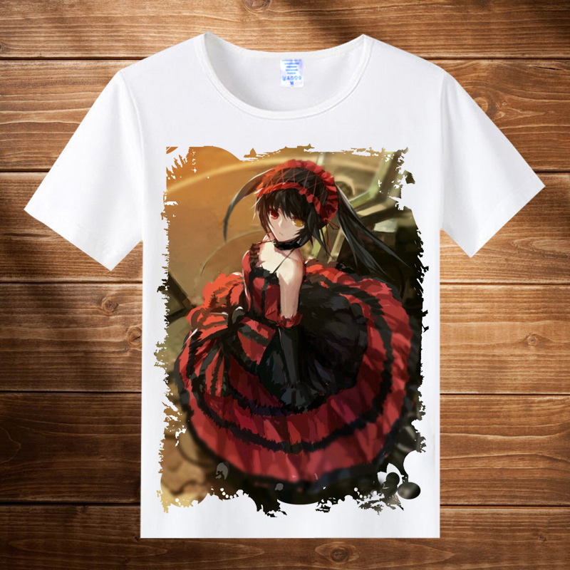 Hẹn hò chiến đấu lớn T-Shirt năm con sông road bốn series là mười hương phim hoạt hình anime xung quanh quần áo nam giới và phụ nữ vòng cổ ngắn tay áo hình dán sticker