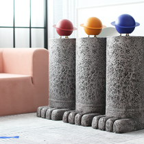 Creative floor gift display cylinder Commercial white window Promotional products Floor display table display stand