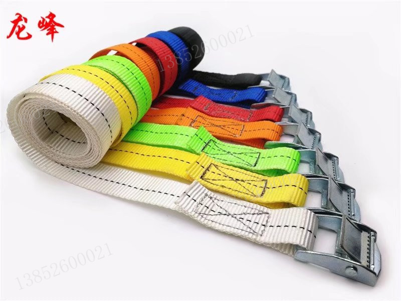 Car with press buckle pull tightener 2 5cm Self-driving bundle Luggage Fixed Bundling Strap Simple Goods Pull Tightener