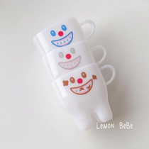 Korea ins Childrens tooth cup cartoon gargling cup baby anti-fall wash cup creative cute couple mug