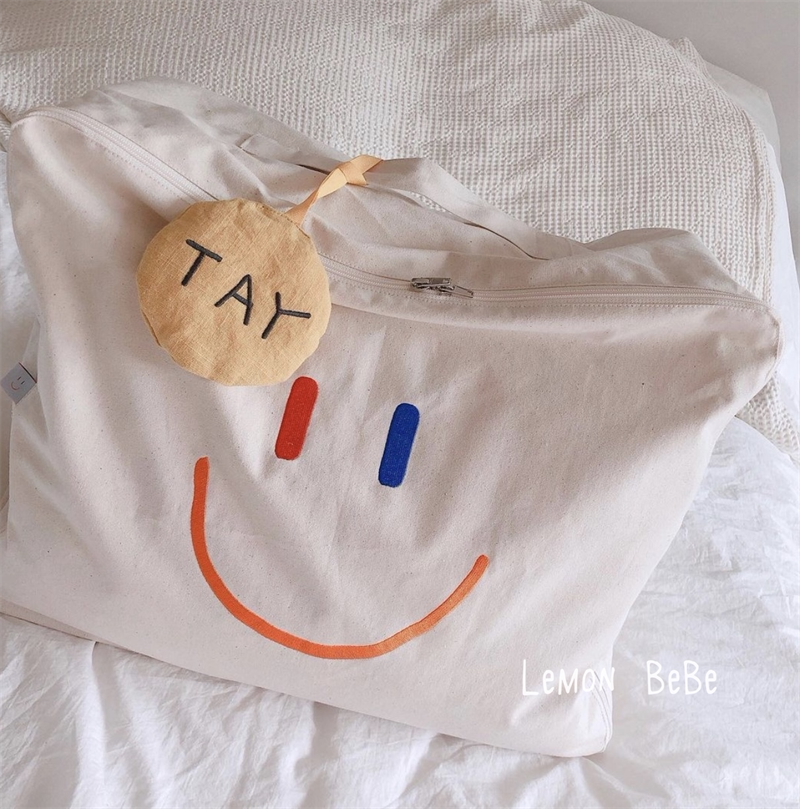 Korean in kindergarten cotton is collected bag clothes and canvas handbag cotton packed bag packed
