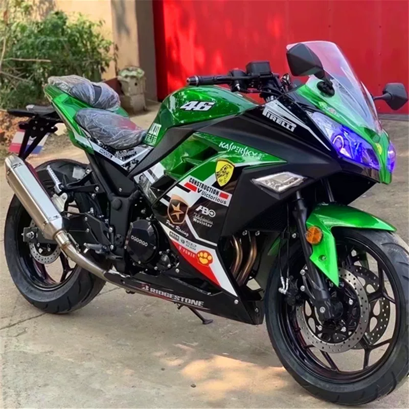Новый импортированный Kawasaki Little Ninja мотоцикл спортивный автомобиль H2V6 двойной -цилиндр 400 тяжелая машина горизонтальная линия