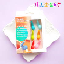  Snail tea hanging cute tea bag hook non-slip drop wine glass label color box 6 packs of gifts