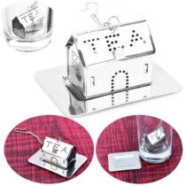 Tea set creative small house Stainless steel tea bag Tea filter tea seasoning bag practical household tea set Tea bag bag