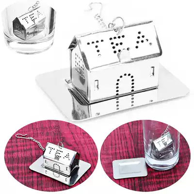 Tea set creative small house stainless steel tea bag bubble tea filter tea ware seasoning bag practical household tea set tea bag