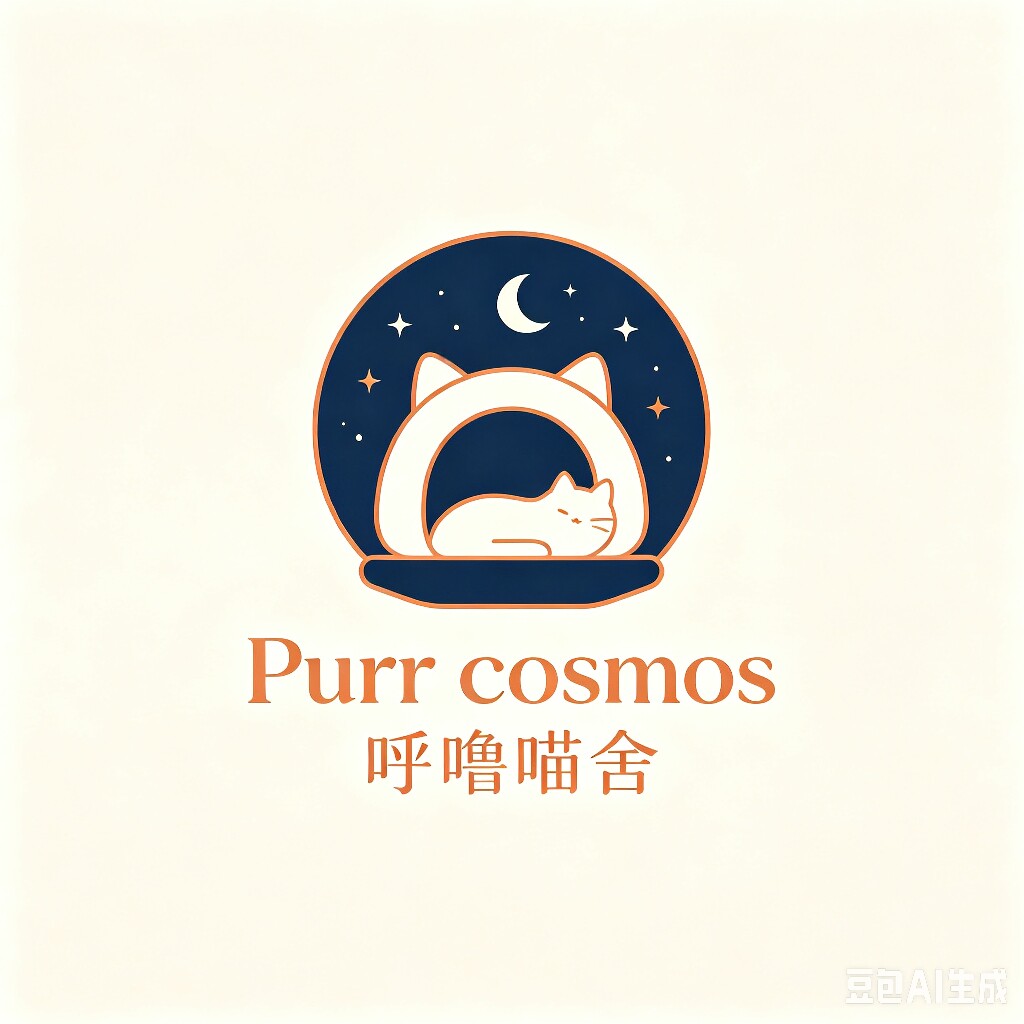 Purr cosmos呼噜喵舍的LOGO