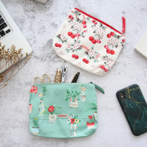 Export to the United Kingdom crushed floral cherry rabbit carry-on bag clutch cosmetic bag storage bag mobile phone coin purse pen bag