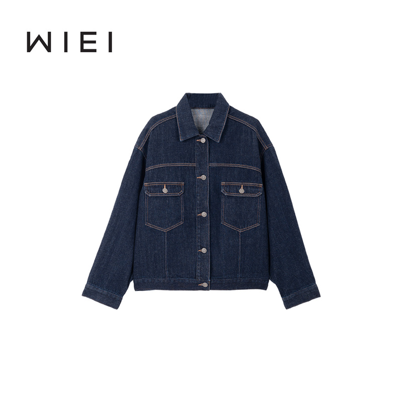 《Wi Ei》Kuroki Okayama Denim*Row Style Flexible Little Boy Denim Jacket W25203030