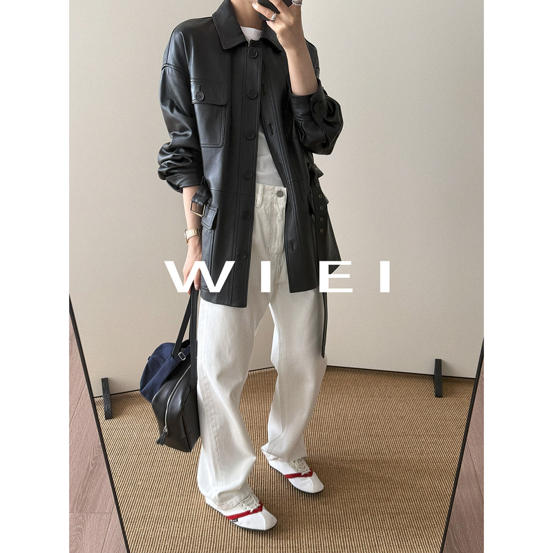 Rongrong Wiei Narrow-Leg White Denim *Row All-Cotton Classic Old Money Style Leg-Slimming Straight-Leg Jeans W25403157 Rongrong Wiei Narrow-Leg White Denim *Row All-Cotton Classic Old Money Style Leg-Slimming Straight-Leg Jeans W25403157