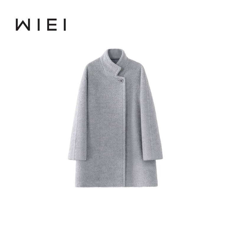 Rongrong Wiei Wooow Coat Italian Imported Opera Alpaca Wool Mid-Length Coat W25407517