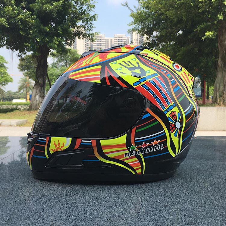 Motorcycle helmet full helmet motorcycle four seasons men and women full-cover personality cool anti-fog summer racing helmet