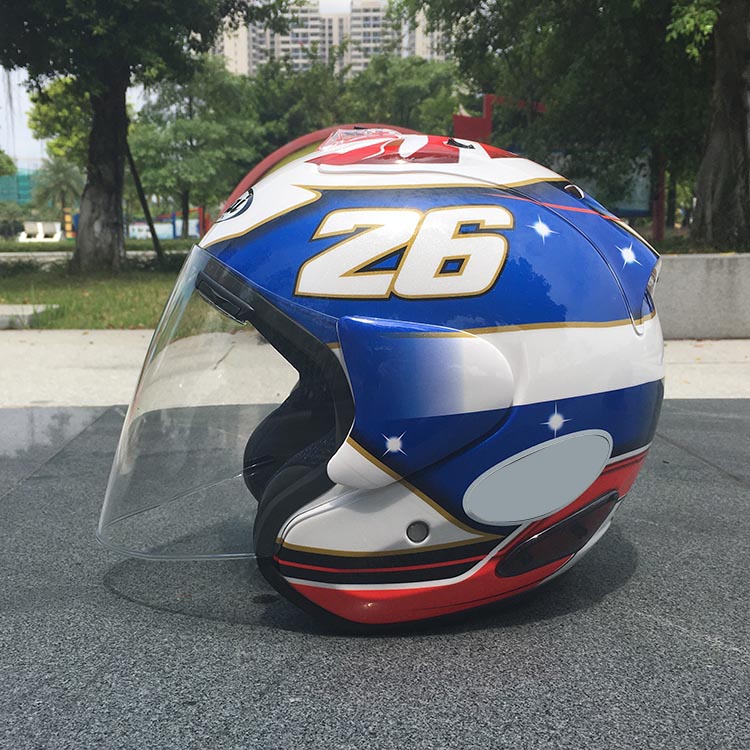 Personalized men and women motorcycle racing custom anti-UV half-helmet motorcycle helmet racing half-face helmet