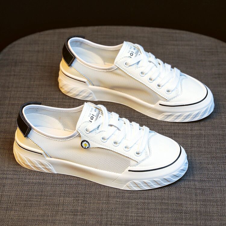 Real material ~ home dialy thick bottom white F female 2021 new net red wild popular flat shoes