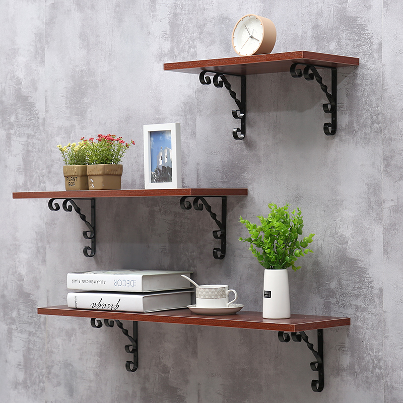 Wall Shelf Slotted Partition Wall Bookshelf Solid Wood Partition