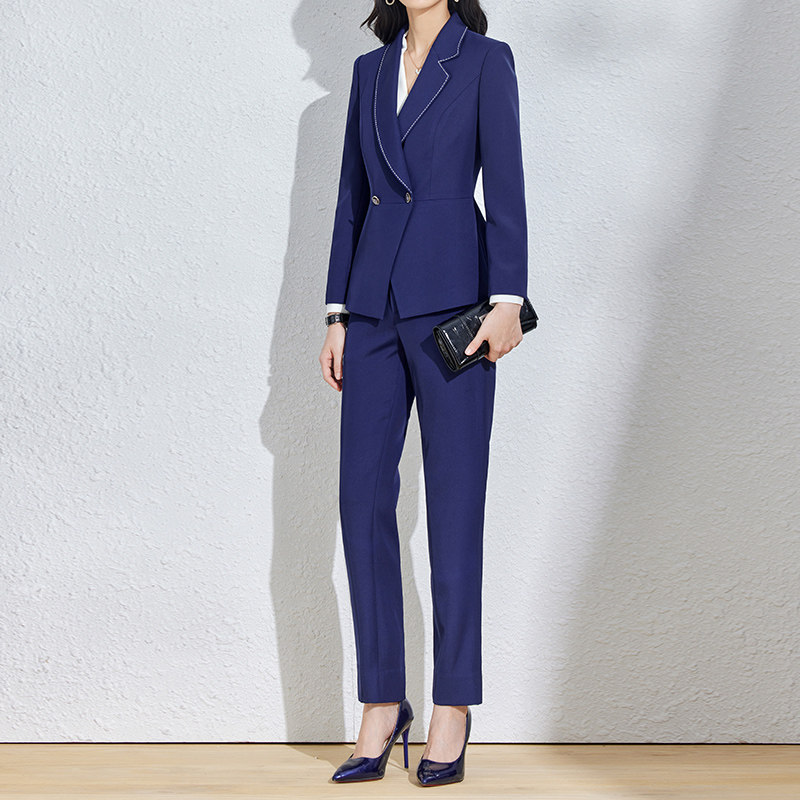 Fashion Temperament Work Suit Woman Suit Commuter President Suit Superior Foreign Pie Positive Dress Work Sample House Display Center Workwear