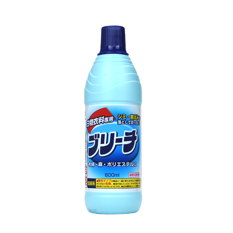 美洁卫600ml洗衣漂白液白色衣物去黄衣服漂白剂去染色洗白漂白水_用心购