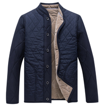 Medium aged quilted padded jacket for men Garage thickened Garty camel cotton clothing Warm Jacket Loose Dad Cotton Clothing Grandpa