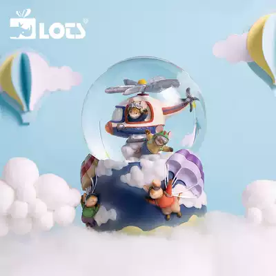 LOTS) JARLL Flying adventure Crystal ball decoration music box Creative girl best friend children's BIRTHDAY gift