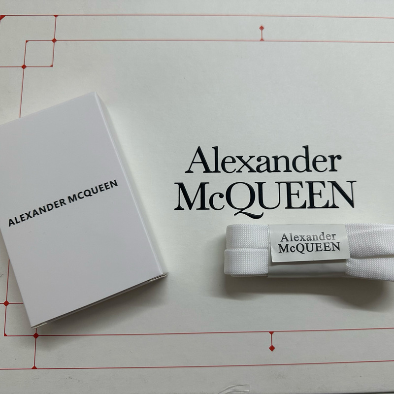 Mcqueen Shoelaces, Genuine Original Classic Style, Flat and Wide, Double-Layered, for Men and Women, Specifically for White Sneakers