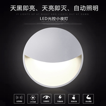 Light-controlled plug-in LED night light energy-saving induction bedside aisle bedroom sleep baby feeding creative switch light