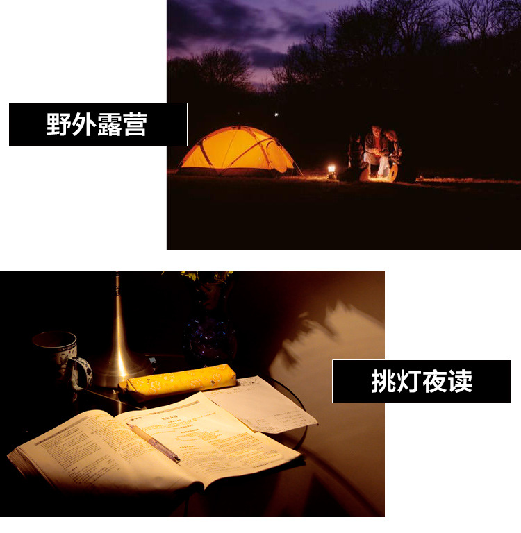Portable USB LED phát xạ kép có thể được chồng đêm đèn năng lượng ánh sáng máy tính xách tay ký túc xá nhẹ - USB Aaccessories quạt màn 5 cánh