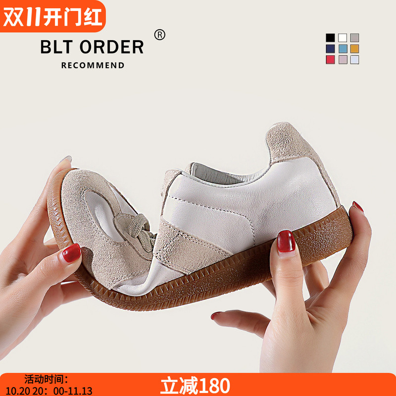 De Xun Women's Shoes 2026 New Autumn First Layer Cowhide Genuine Leather Flat Women's Casual Shoes Sneakers Women's Shoes De Xun Women's Shoes 2026 New Autumn First Layer Cowhide Genuine Leather Flat Women's Casual Shoes Sneakers Women's Shoes