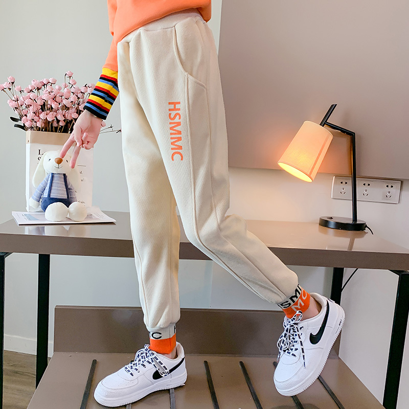 Girl Pants Spring Autumn 2022 New Spring Dress Casual Pants Long Pants Girls CUHK Kids Sports Pants Children Student Sweatpants