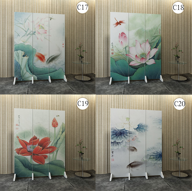 Vách ngăn phòng khách căn hộ nhỏ gấp trang trí Trung Quốc phong cách đơn giản hiện đại di động gấp màn hình văn phòng lối vào đôi - Màn hình / Cửa sổ vách ngăn cầu thang bằng gỗ