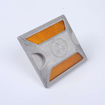 Traffic profile reflective aluminum spike single double-sided cast aluminum stud protruding road sign all aluminum spike safety sign