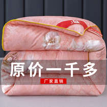 Authentic silk quilt 100 mulberry silk winter cotton quilt spring and autumn quilt core thickened warm winter quilt single double student