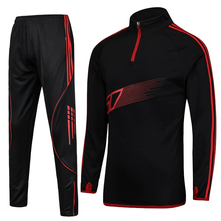 Mùa xuân và mùa thu Bộ đồ thể thao Kick Kick Suit Bóng đá Áo dài tay nam và nữ Set Fitness Running Suit Tùy chỉnh - Bóng đá