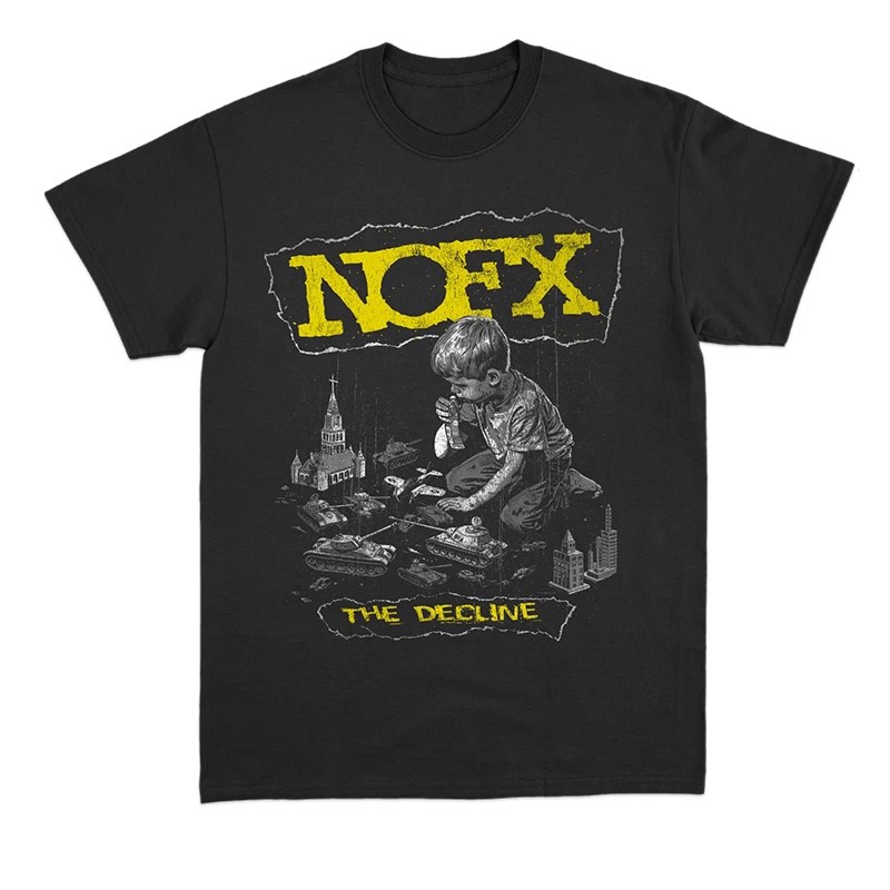 2025 New Nofx Punk Band Album Rock Red Shark Rabbit American Style Loose Unisex Short Sleeve T-Shirt