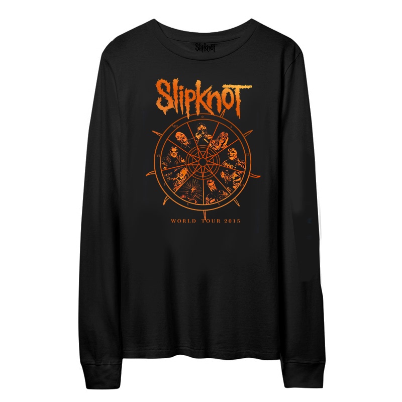 Slipknot Band Politigoat Black t Shirt Men's Long-Sleeved T-Shirt
