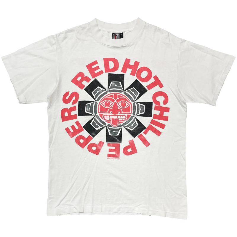 80S Retro Red Hot Chili Peppers Vintage Loose Men's T-Shirt