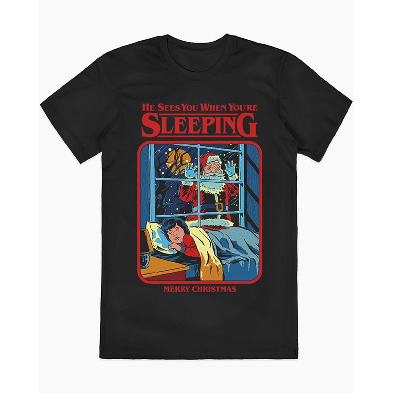 Smells Like Christmas Smells Like Christmas Illustration European and American High Street Vintage T-Shirt Smells Like Christmas Smells Like Christmas Illustration European and American High Street Vintage T-Shirt