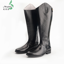 Head Layer Bull Leather Horse Boots Man 2021 Genuine Leather Long Boots Zipped Leather Boots Riding High Cylinder Boots Inglém Trendy Equestrian Boots