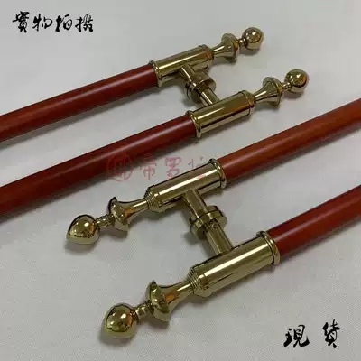 Chinese antique big door handle European large door handle round tube solid wood glass door handle wooden door handle stock