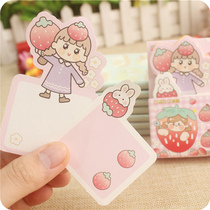 Cartoon note paper girl cute note book net Red Index note paper simple message post pocket portable book