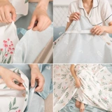 Хлопковый портативный спальный мешок для путешествий для взрослых, пододеяльник для двоих, простыня