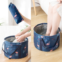Outdoor folding water basin Portable large capacity field bucket water storage travel wash basin Wash basin Foot soak bag