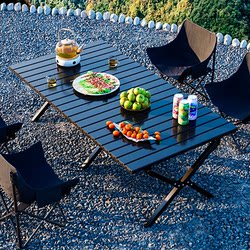 Outdoor Folding Table Portable Dining Table Camping BBQ Table and Chair Rectangular Egg Roll Table Night Market Stall Special Table