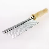 Петучная деревянная ручка с двойной расчесыванием, косметические продукты, собачья собака одноя ряд Комбс Плют