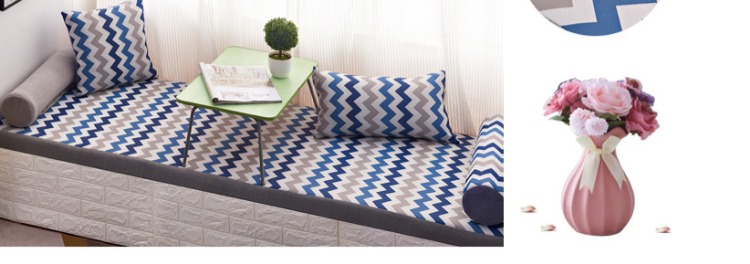 Kiểu Nhật cửa sổ vịnh pad Four Seasons chung mỏng phần bông Bắc Âu tùy chỉnh trang trí ban công tầng đệm pad xốp pad - Ghế đệm / đệm Sofa đệm bệt