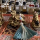 Прозрачный пятнистый каменный украшение черепаха